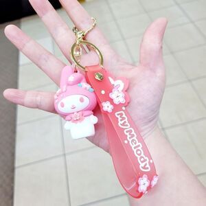 Brand New Sanrio Melody Pink Sakura Keychain